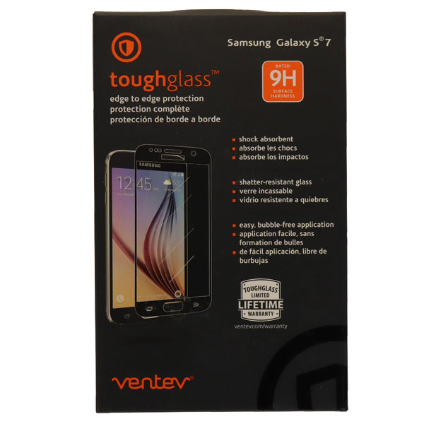 Ventev Toughglass Edge to Edge Protection Screen Protector for Galaxy S7 - Black - Ventev - Simple Cell Shop, Free shipping from Maryland!