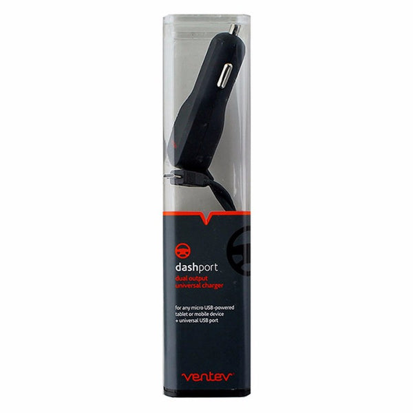 Ventev Dashport 2100c Coiled Car Charger w/ Micro USB Connector and 1A USB Port - Ventev - Simple Cell Shop, Free shipping from Maryland!