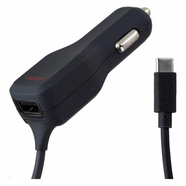 Ventev Dashport r2400c 3A Car Charger with USB-C Cable and 1A USB Port - Gray - Ventev - Simple Cell Shop, Free shipping from Maryland!
