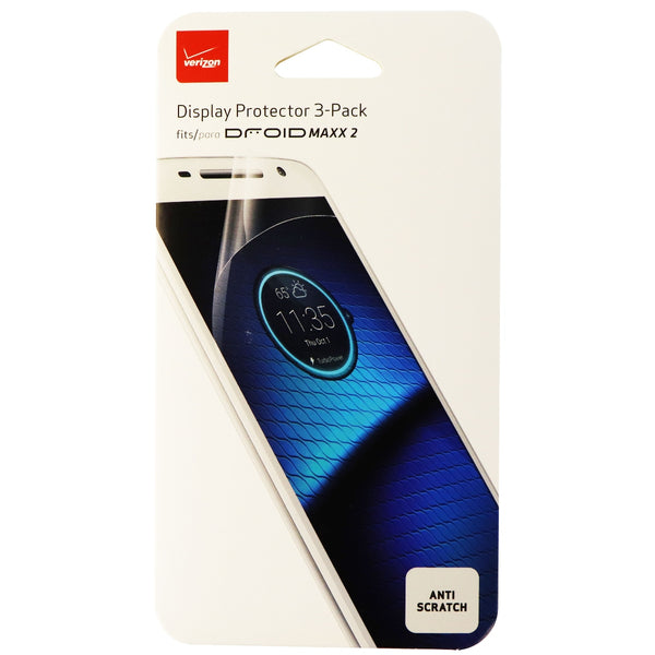 Verizon Display Protector 3 Pack for the Motorola Droid Maxx 2 - Clear Clarity - Verizon - Simple Cell Shop, Free shipping from Maryland!