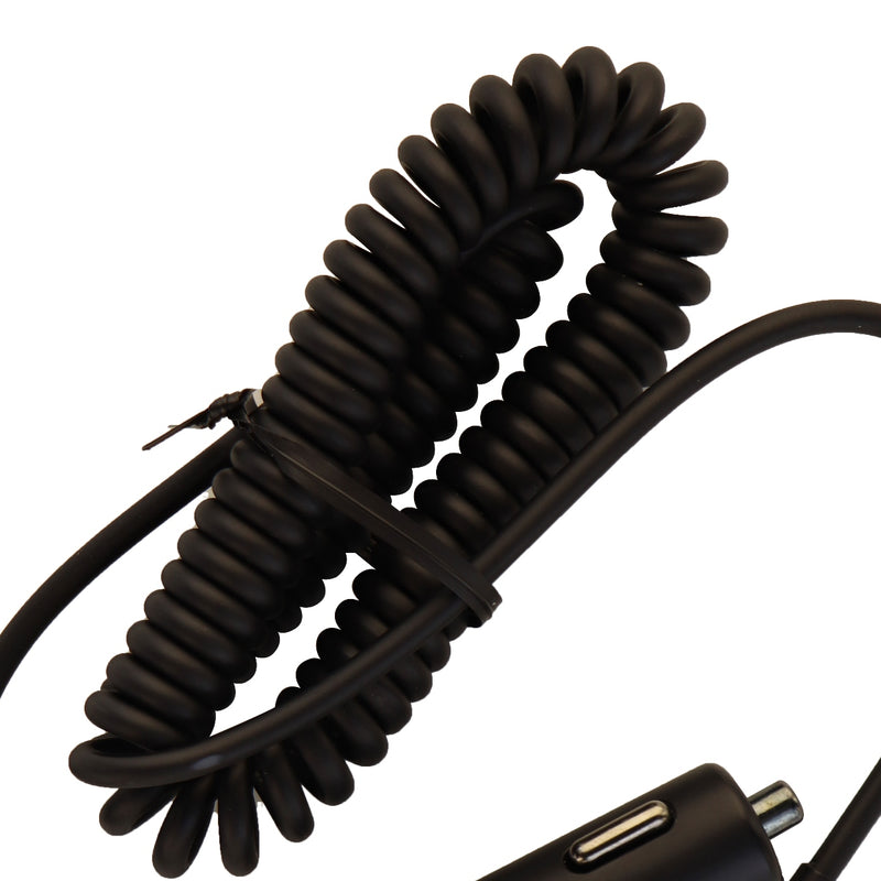 Verizon Coiled Car Charger with Micro-USB Connector and Extra USB Port - Black - Verizon - Simple Cell Shop, Free shipping from Maryland!
