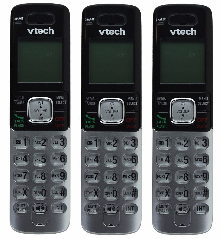 Vtech 3 Handset Cordless Digital Answering System 6.0 DECT / Caller ID - Silver - Vtech - Simple Cell Shop, Free shipping from Maryland!