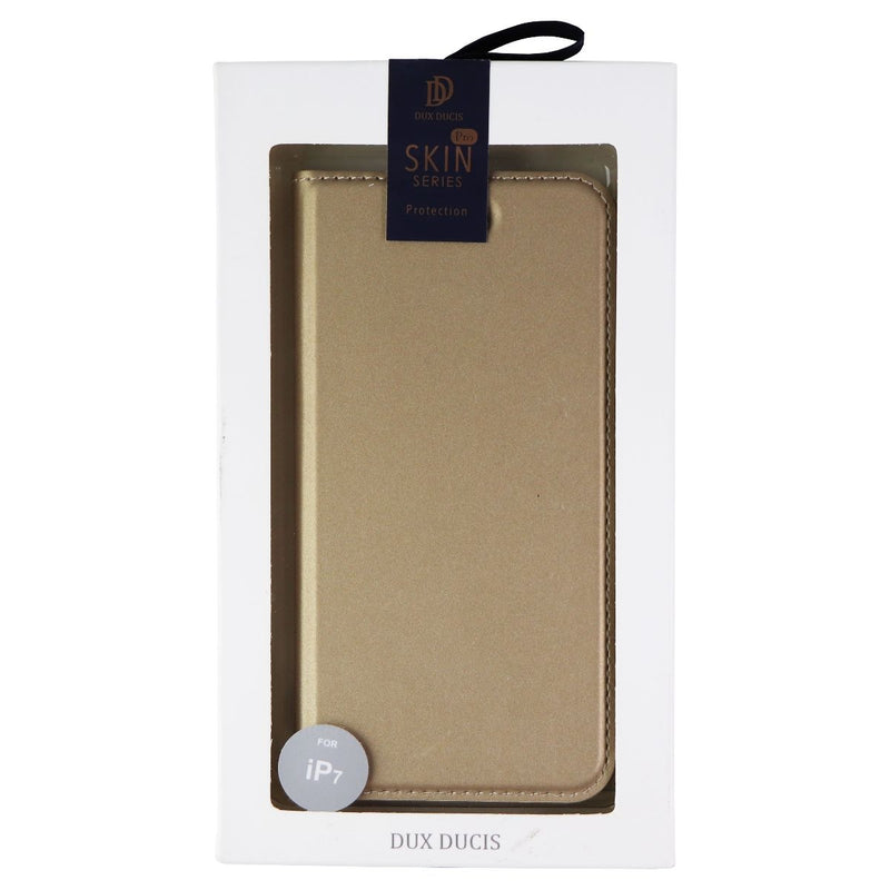 Dux Ducis Skin Pro Series Bookcase Case for Apple iPhone 8 / iPhone 7 - Gold - Dux Ducis - Simple Cell Shop, Free shipping from Maryland!
