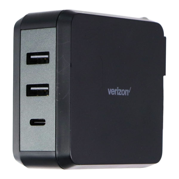 Verizon 84-Watt Dual USB and USB-C Fast Charge Wall Adapter - Black - Verizon - Simple Cell Shop, Free shipping from Maryland!