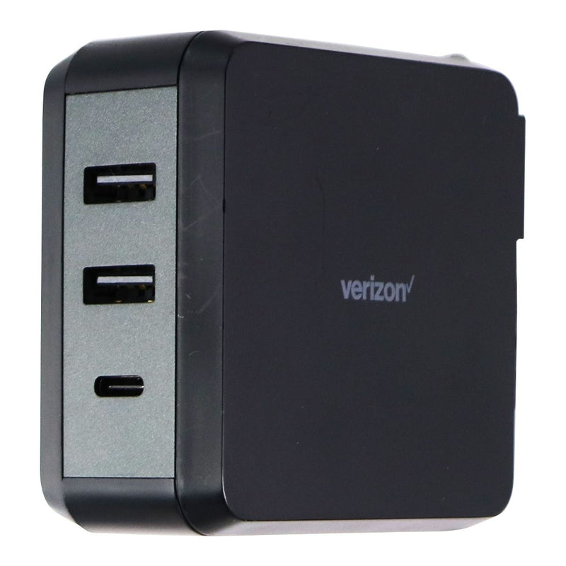 Verizon 84-Watt Dual USB and USB-C Fast Charge Wall Adapter - Black - Verizon - Simple Cell Shop, Free shipping from Maryland!