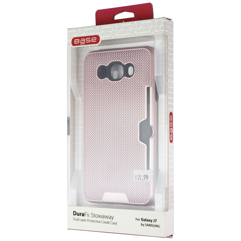 Base DuraFit Stowaway Credit Card Case for Samsung Galaxy J7(2016) - Rose Gold - Base - Simple Cell Shop, Free shipping from Maryland!