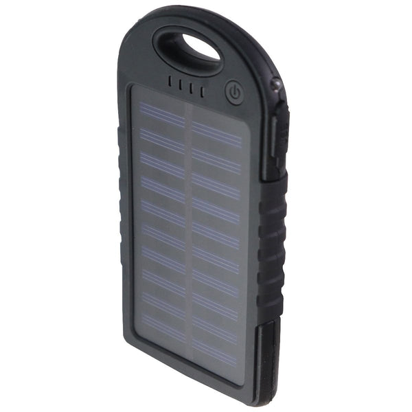 Solar Charging 5000mAh USB Power Bank Portable Charger - Matte Black - Unbranded - Simple Cell Shop, Free shipping from Maryland!
