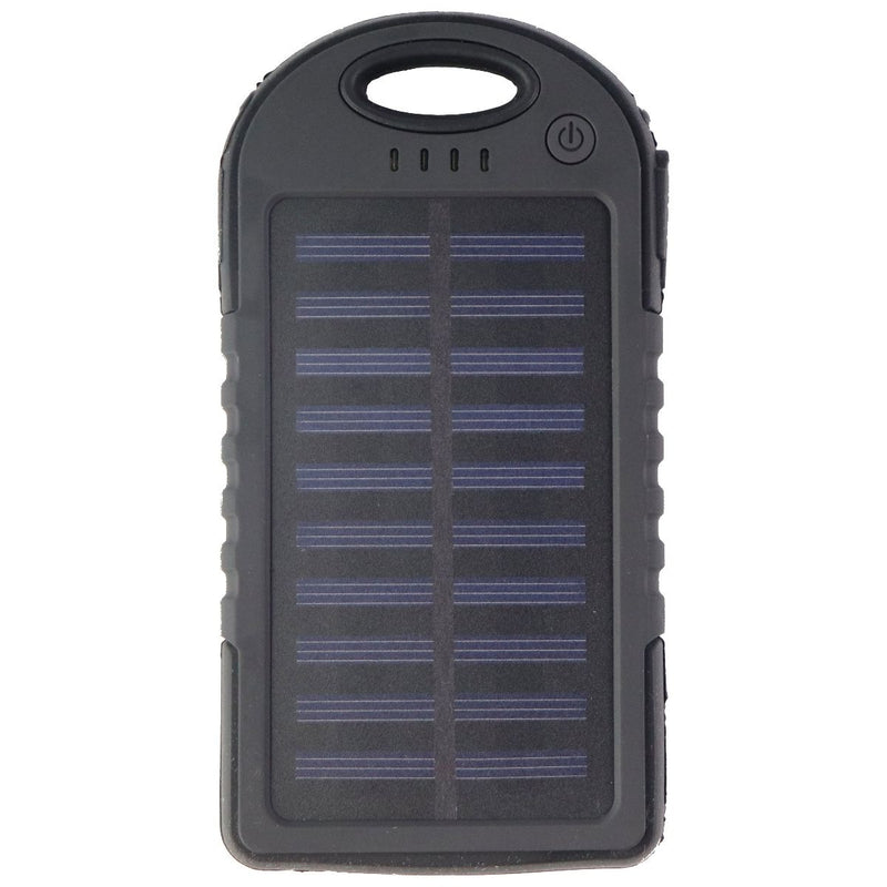 Solar Charging 5000mAh USB Power Bank Portable Charger - Matte Black - Unbranded - Simple Cell Shop, Free shipping from Maryland!