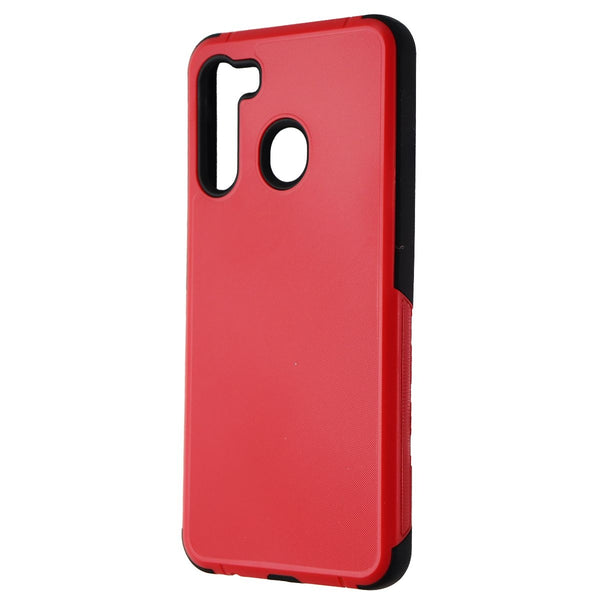 onn. Protect Series Rugged Case for Samsung Galaxy A21 - Red