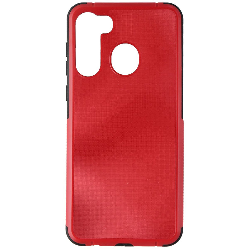 onn. Protect Series Rugged Case for Samsung Galaxy A21 - Red