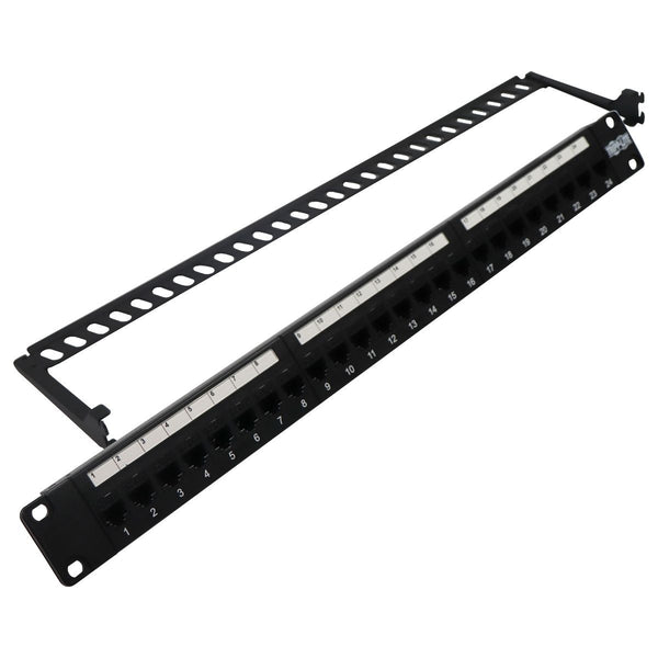 Tripp Lite 24-Port Cat6 / Cat5 Ethernet Patch Panel 1U Rackmount (N254-024) - Tripp Lite - Simple Cell Shop, Free shipping from Maryland!