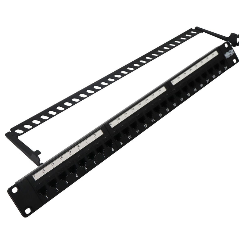 Tripp Lite 24-Port Cat6 / Cat5 Ethernet Patch Panel 1U Rackmount (N254-024) - Tripp Lite - Simple Cell Shop, Free shipping from Maryland!