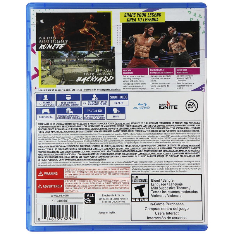 EA Sports UFC 4 (Ultimate Fighting Championship) Game for PlayStation 4 (PS4) - Electronic Arts - Simple Cell Shop, Free shipping from Maryland!