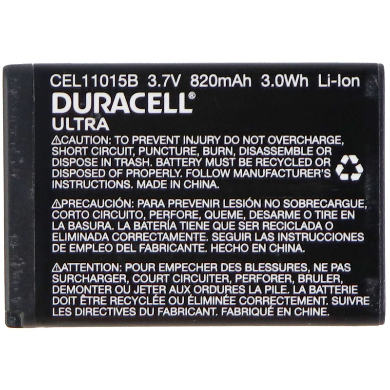 Duracell Ultra Rechargeable (820mAh) 3.7V Battery - Black (CEL11015B) - Duracell - Simple Cell Shop, Free shipping from Maryland!