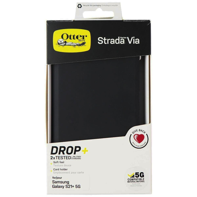 OtterBox Strada Via Series Folio Case for Samsung Galaxy (S21+) 5G - Black Night - OtterBox - Simple Cell Shop, Free shipping from Maryland!