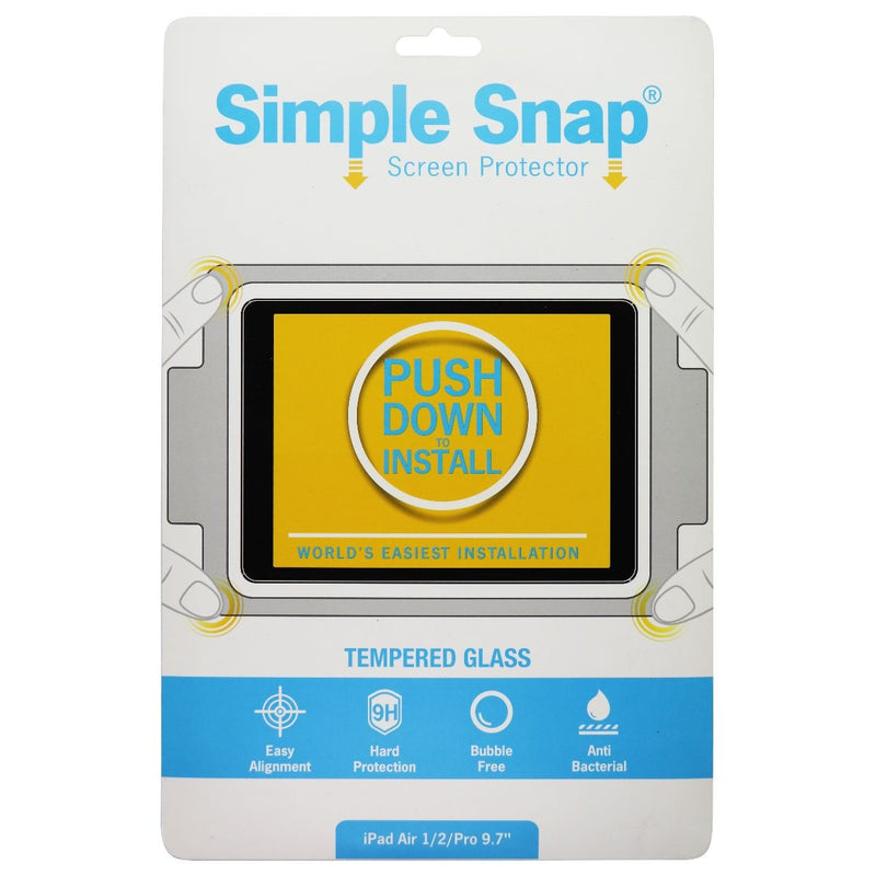 Simple Snap Tempered Glass Screen Protector for Apple iPad Air 1 & 2 - Simple Snap - Simple Cell Shop, Free shipping from Maryland!