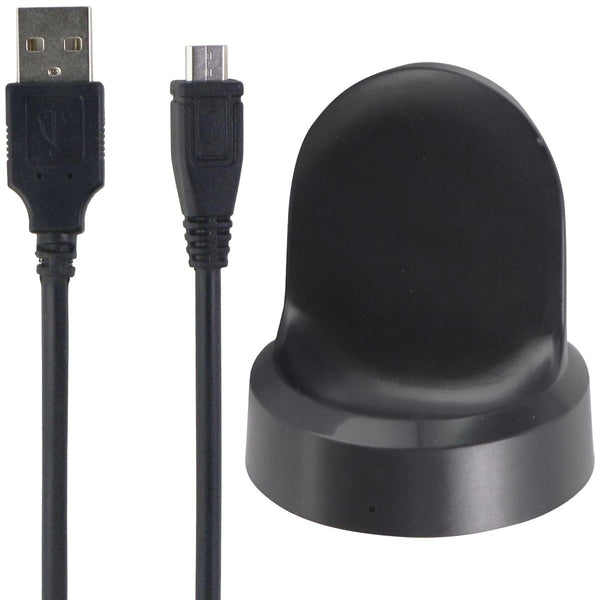 Wireless Dock Charger for Samsung Galaxy Watch / Gear S3 Frontier - Black (X3)