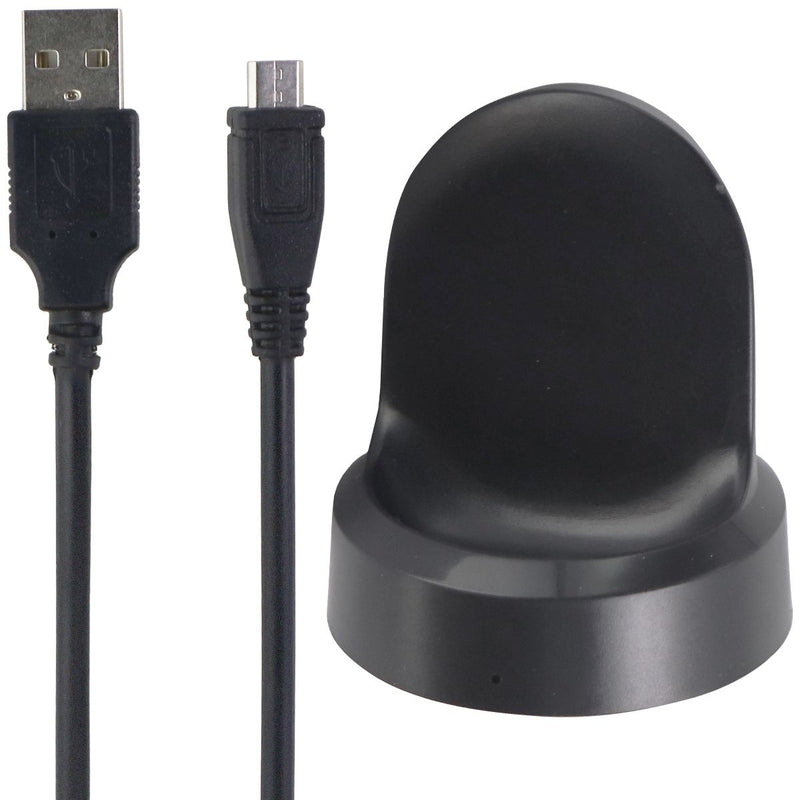 Wireless Dock Charger for Samsung Galaxy Watch / Gear S3 Frontier - Black (X3)