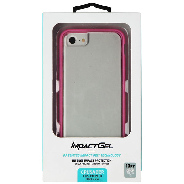 ImpactGel Crusader Case for Apple iPhone 8/7/6s - Clear / Pink - Impact Gel - Simple Cell Shop, Free shipping from Maryland!