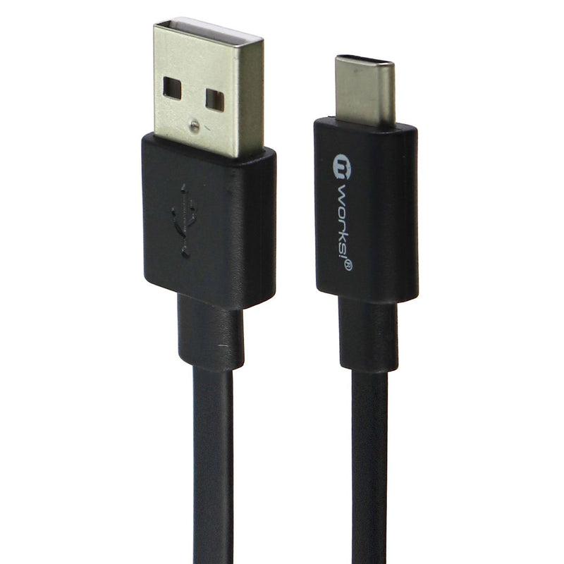 mWorks! mPower! 3.3-Foot (USB-C) to USB Flat Tangle-Free Cable - Black