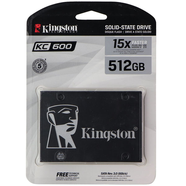 Kingston KC600 512GB 2.5 Inch SATA3 Solid State Drive (3D TLC)