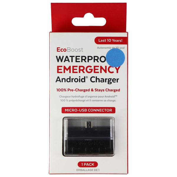 EcoBoost Waterproof Emergency Mini Battery Bank for Micro-USB Devices - Black - ECOXGEAR - Simple Cell Shop, Free shipping from Maryland!