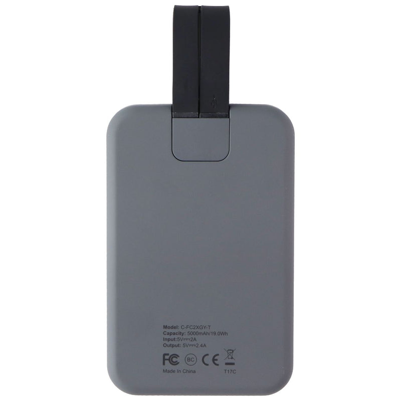 TYLT Flipcard Portable Power Pack External 5,000mAh USB-C Battery Charger - Gray - TYLT - Simple Cell Shop, Free shipping from Maryland!