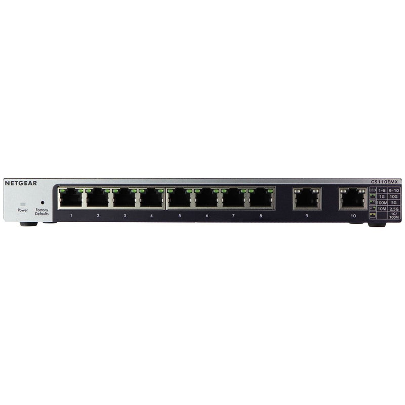 NETGEAR 10-Port Gigabit/10G Ethernet Plus Switch (GS110EMX) - Netgear - Simple Cell Shop, Free shipping from Maryland!