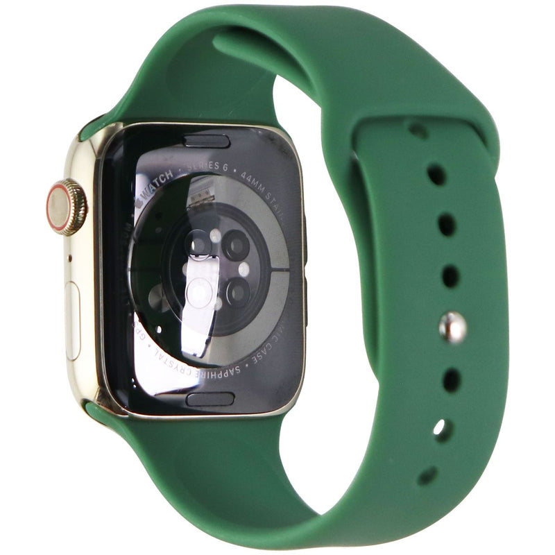 Apple Watch Series 6 (GPS + LTE) A2294 44mm Gold Stainless Steel/Green Sp Band - Apple - Simple Cell Shop, Free shipping from Maryland!