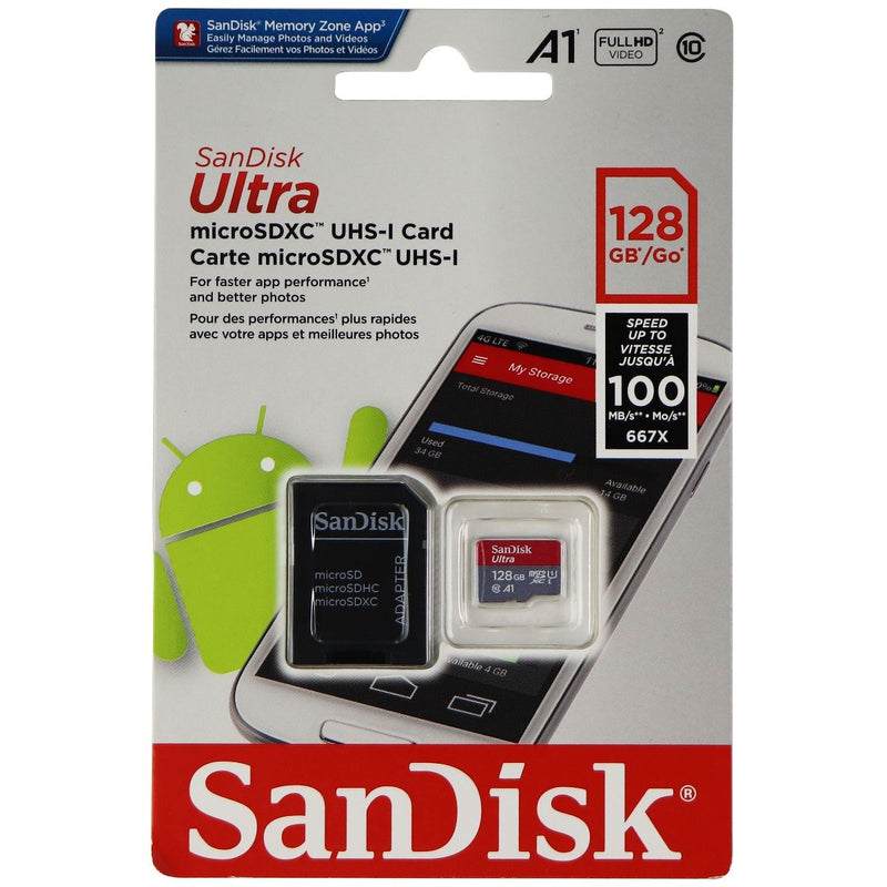 SanDisk Ultra microSDXC UHS-1 Card 128GB / 100MB/s - SanDisk - Simple Cell Shop, Free shipping from Maryland!