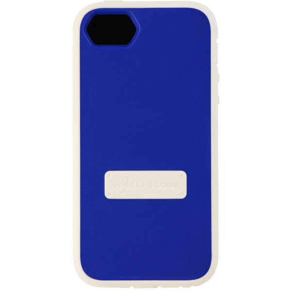 WirelessOne Contour Series Case for Apple iPhone 5 SE / 5s / 5 - Blue White - Wireless One - Simple Cell Shop, Free shipping from Maryland!