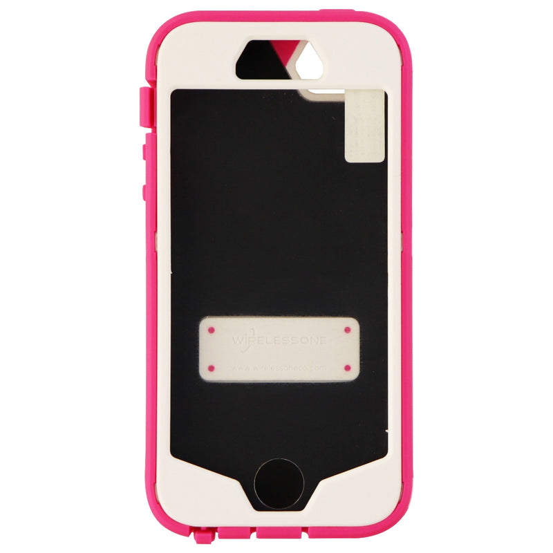 Wireless One Contour Series Protective Case Cover for iPhone 5c - White Pink - Wireless One - Simple Cell Shop, Free shipping from Maryland!