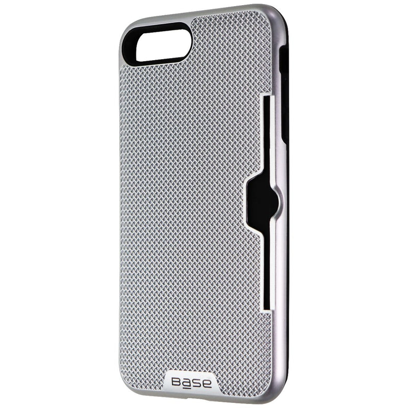 Base DuraFit Stowaway Credit Card Case for iPhone 8 Plus/7 Plus- Silver/Black - Base - Simple Cell Shop, Free shipping from Maryland!