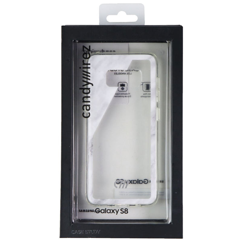 Candywirez Case Study Case for Samsung Galaxy S8 - White Marble Slant - Candywirez - Simple Cell Shop, Free shipping from Maryland!