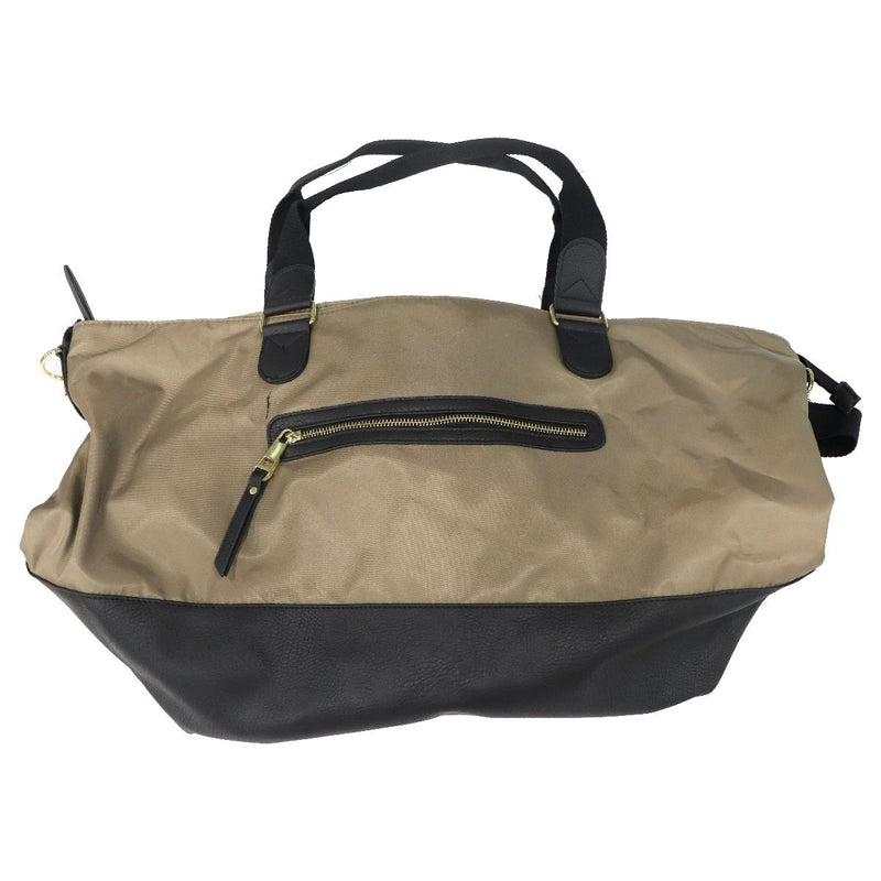 Large Size Shoulder and Handle Duffle Bag with Firm Bottom - Brown/Black/Gold - Unbranded - Simple Cell Shop, Free shipping from Maryland!