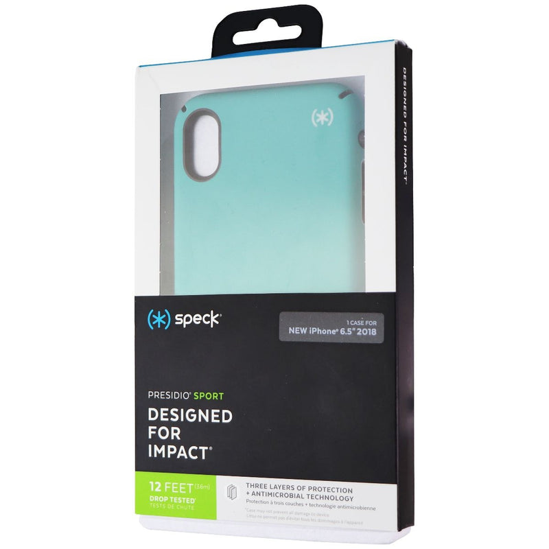 Speck Presidio Sport Case for iPhone XS Max - Jet Ski Teal/Dolphin Gray/Black - Speck - Simple Cell Shop, Free shipping from Maryland!