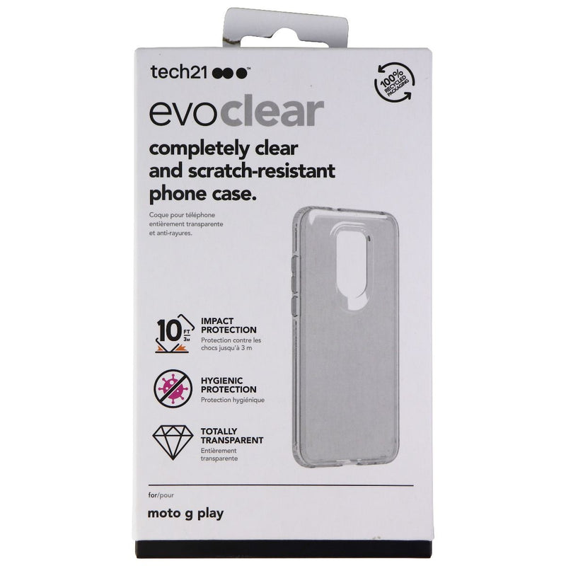 Tech21 Evo Clear Series Hybrid Case for Motorola Moto G Play (2021) - Clear - Tech21 - Simple Cell Shop, Free shipping from Maryland!