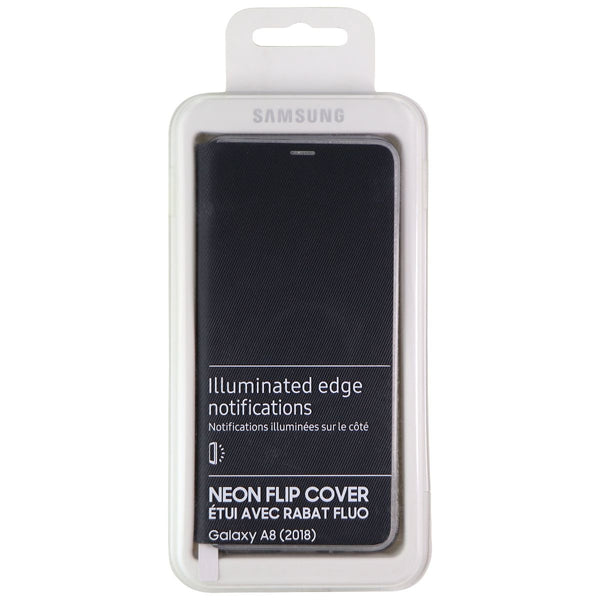 Samsung Neon Flip Cover for Samsung Galaxy A8 (2018) - Black/Frost - Samsung - Simple Cell Shop, Free shipping from Maryland!
