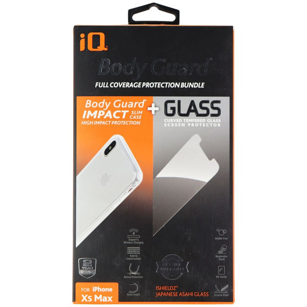 iShieldz iQ Body Guard Slim Case & Tempered Glass for iPhone Xs Max - Clear - iShieldz - Simple Cell Shop, Free shipping from Maryland!