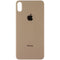 Repair Part - Back Glass Panel for Apple iPhone Xs Max - Gold with Logo - Unbranded - Simple Cell Shop, Free shipping from Maryland!