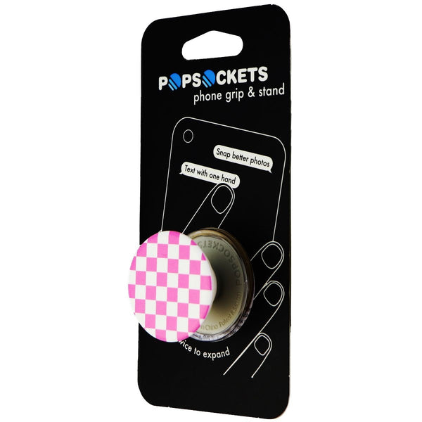 PopSockets: Collapsible Grip & Stand for Phones and Tablets - Checker Pink - PopSockets - Simple Cell Shop, Free shipping from Maryland!