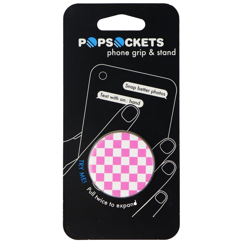 PopSockets: Collapsible Grip & Stand for Phones and Tablets - Checker Pink - PopSockets - Simple Cell Shop, Free shipping from Maryland!