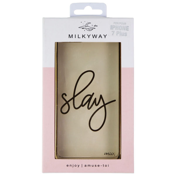 MilkyWay Enjoy Series Case for Apple iPhone 8 Plus / 7 Plus - Stay Gold / Clear - MilkyWay - Simple Cell Shop, Free shipping from Maryland!