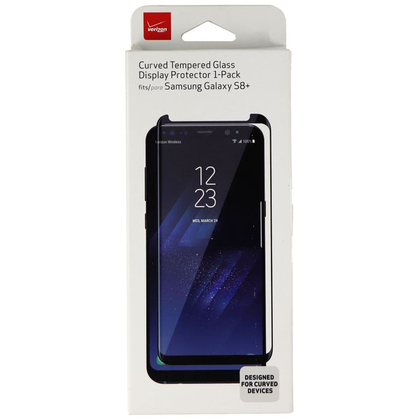 Verizon Curved Tempered Glass Screen Protector for Galaxy (S8+) - Clear/Black - Verizon - Simple Cell Shop, Free shipping from Maryland!