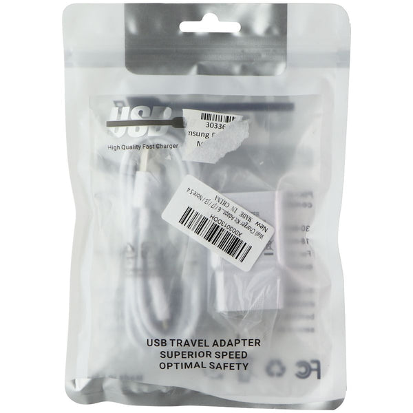 (5V/2A) Wall Charger and Micro-USB Cable for Smartphones and More - White - Unbranded - Simple Cell Shop, Free shipping from Maryland!