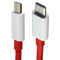 OnePlus (3.3-Ft) 1m USB-C to USB-C Charge and Sync Cable - Red/White (D307) - OnePlus - Simple Cell Shop, Free shipping from Maryland!