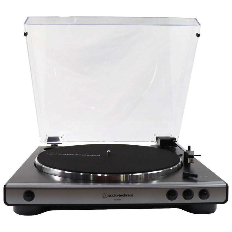 AudioTechnica AT-LP60X-GM Fully Automatic Belt-Drive Stereo Turntable  (Gunmetal/Black) 