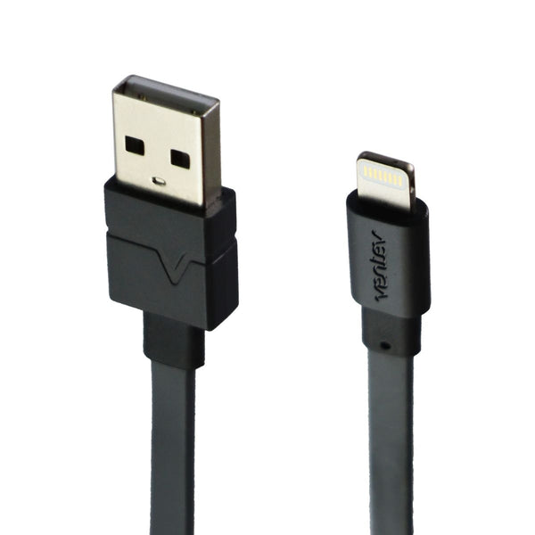 Ventev (3.3-foot) USB to 8-Pin Charge and Sync Flat Cable for iPhone/iPad - Gray - Ventev - Simple Cell Shop, Free shipping from Maryland!