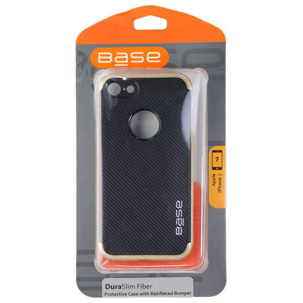Base DuraSlim Fiber Case for Apple iPhone 8 and iPhone 7 - Black/Gold - Base - Simple Cell Shop, Free shipping from Maryland!