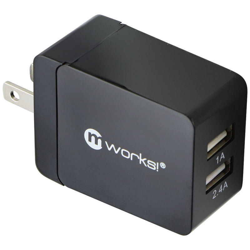 mworks! mPOWER! Dual Port (5V/3.4A) USB Travel Wall Charger - Black - mWorks! - Simple Cell Shop, Free shipping from Maryland!